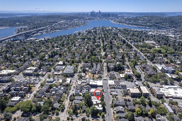4530 Meridian Ave N Unit S4, Seattle, WA 98103 - aerial view of property's location with a notable bridge and a nearby body of water