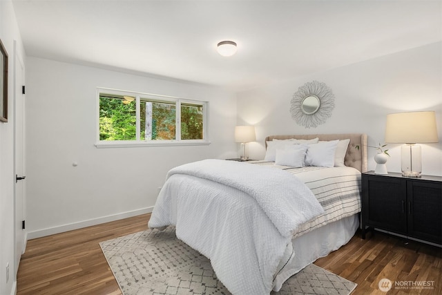 1136 N 146th Pl, Shoreline, WA 98133 - bedroom with wood finished floors and baseboards