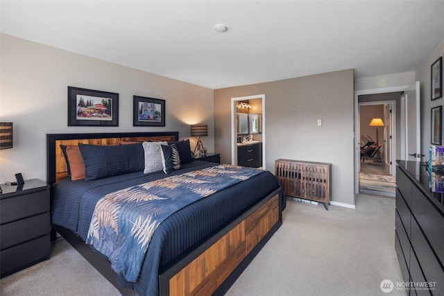 7008 155th Pl NE, Redmond, WA 98052 - bedroom with light carpet and ensuite bath