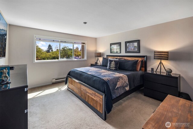 7008 155th Pl NE, Redmond, WA 98052 - carpeted bedroom with a baseboard heating unit and baseboards