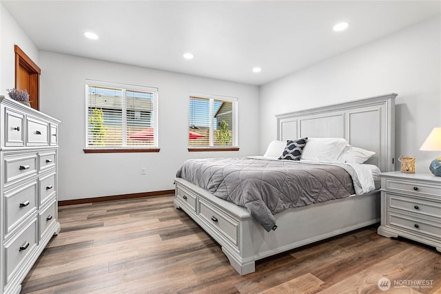 7328 Seashell Way, Blaine, WA 98230 - bedroom featuring wood finished floors, recessed lighting, and baseboards