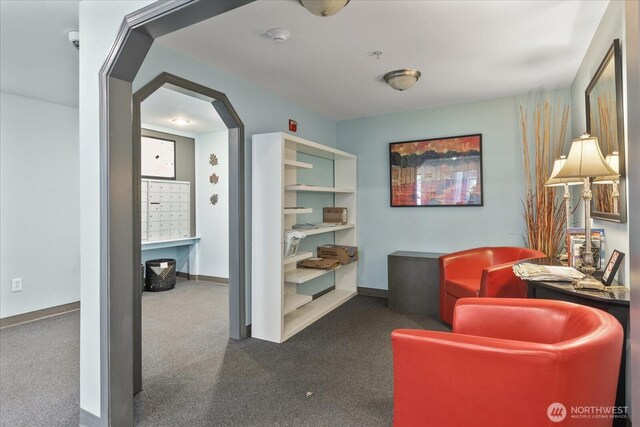 3318 30th Ave SW Unit B402, Seattle, WA 98126 - living area with carpet flooring