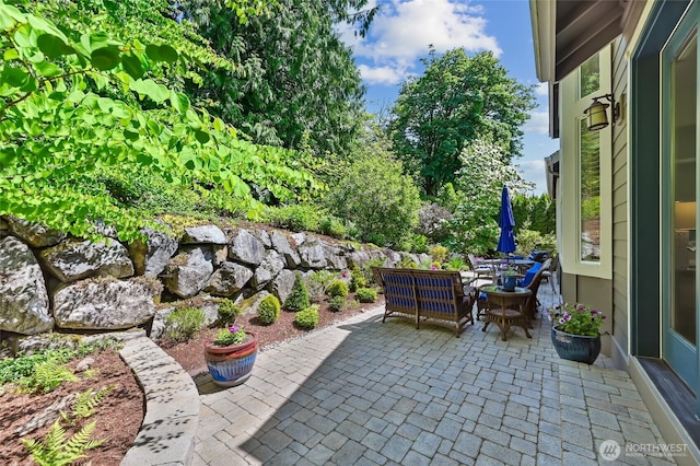 13310 239th Way NE, Redmond, WA 98053 - view of patio featuring an outdoor living space