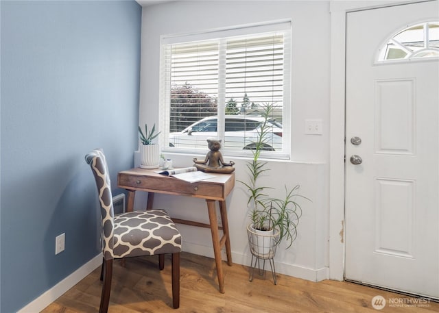 920 S 73rd St, Tacoma, WA 98408 - office area with baseboards and wood finished floors