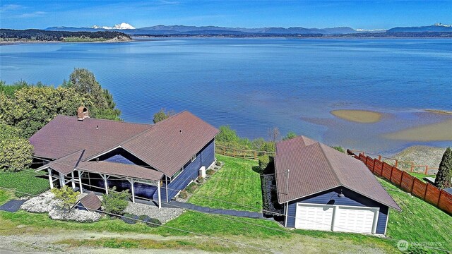 987 Cavalero Rd, Camano Island, WA 98282 - view of subject property with a water and mountain view