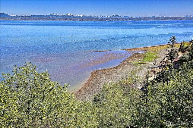 987 Cavalero Rd, Camano Island, WA 98282 - water view featuring a mountainous background
