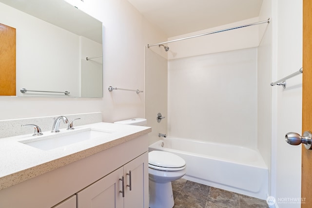 4456 Whitman Ave N, Seattle, WA 98103 - full bath featuring toilet, vanity, and shower / washtub combination