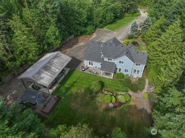 1155 Woods Rd SE, Port Orchard, WA 98366 - aerial view of property and surrounding area