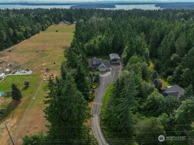 1155 Woods Rd SE, Port Orchard, WA 98366 - view of property location with a forest and a nearby body of water