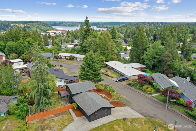 104 Hawthorn Ln, Shelton, WA 98584 - bird's eye view of a nearby body of water and a forest