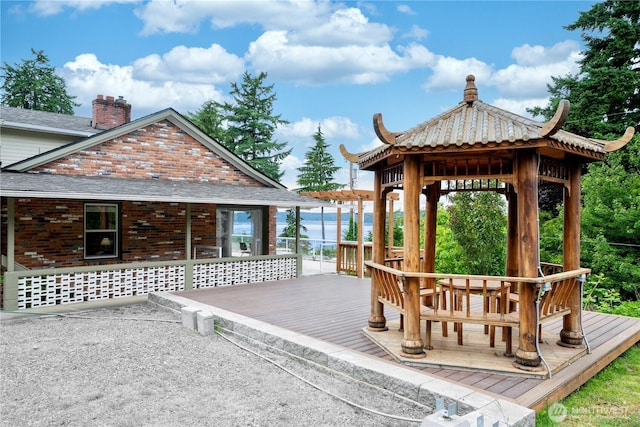31111 53rd Ave SW, Federal Way, WA 98023 - wooden terrace with a gazebo