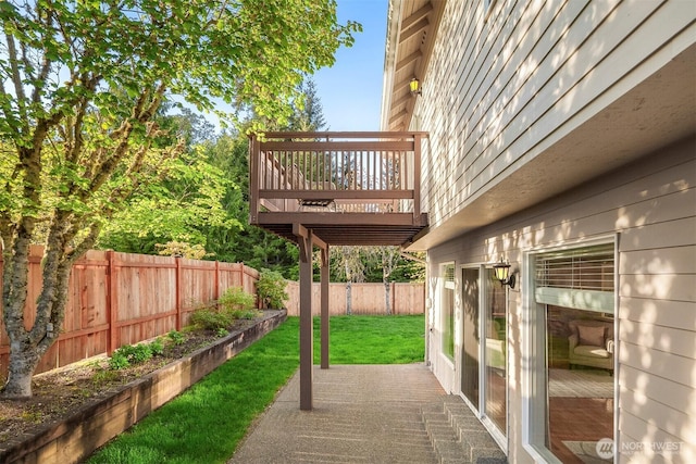 6513 156th Ave SE, Bellevue, WA 98006 - view of patio with a wooden deck