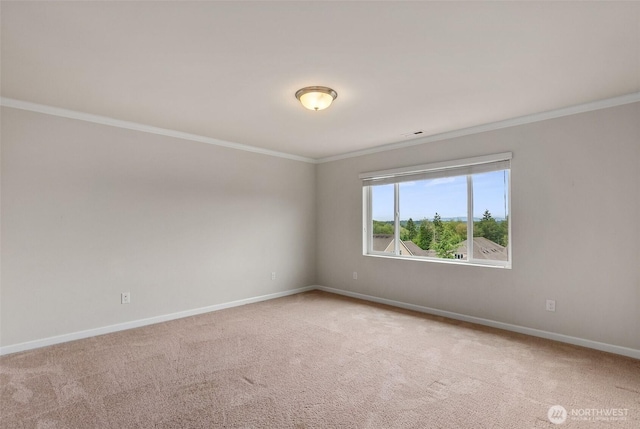 2719 Fiddleback St NE, Lacey, WA 98516 - carpeted spare room with ornamental molding and baseboards