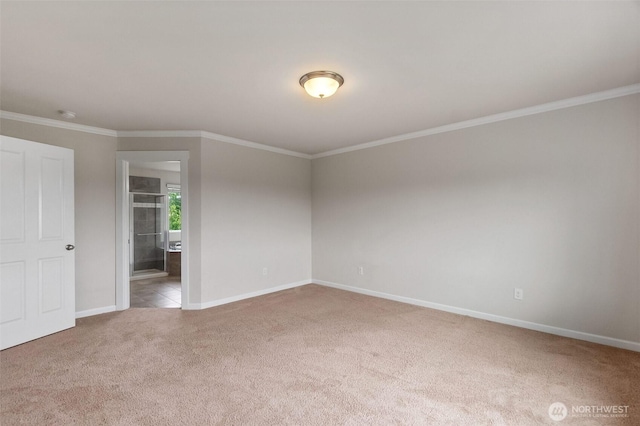 2719 Fiddleback St NE, Lacey, WA 98516 - unfurnished room featuring carpet floors, crown molding, and baseboards