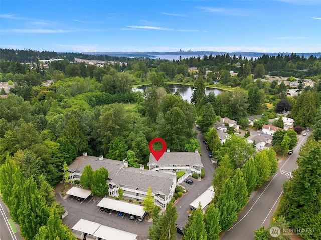 12315 NE 97th St Unit G, Kirkland, WA 98033 - drone / aerial view of a large body of water