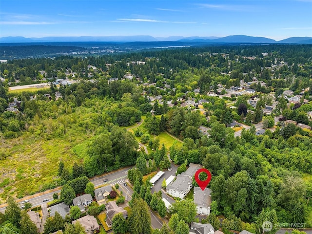 12315 NE 97th St Unit G, Kirkland, WA 98033 - bird's eye view of a mountainous background and a forest