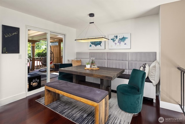 13117 NE 128th Pl NE, Kirkland, WA 98034 - dining area with wood finished floors and baseboards