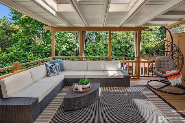 13117 NE 128th Pl NE, Kirkland, WA 98034 - deck featuring an outdoor hangout area