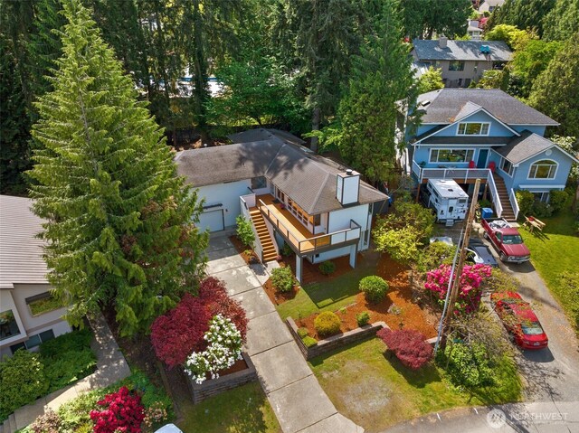 16939 SE 39th St, Bellevue, WA 98008 - aerial view of property and surrounding area