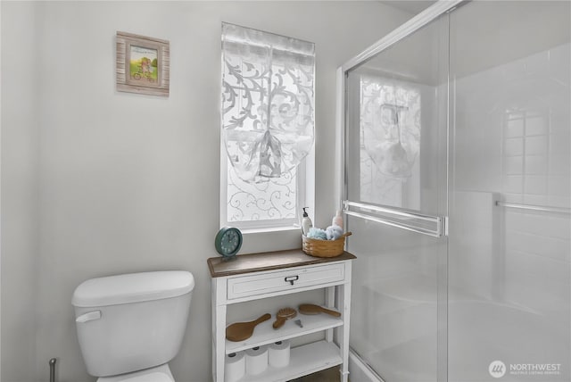 8354 22nd St NE, Lake Stevens, WA 98258 - full bathroom featuring toilet and a shower with door