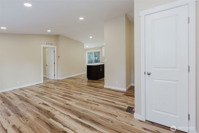270 Granat St, Port Orchard, WA 98366 - unfurnished living room with recessed lighting, light wood-style floors, and baseboards