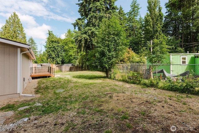 270 Granat St, Port Orchard, WA 98366 - view of yard with a wooden deck