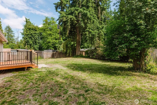 270 Granat St, Port Orchard, WA 98366 - view of yard featuring a deck