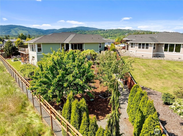 70 Ida Ct, Sequim, WA 98382 - rear view of house with a mountain view