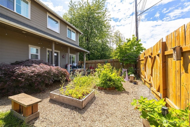 5695 Meadow View Dr, Ferndale, WA 98248 - fenced backyard with a garden