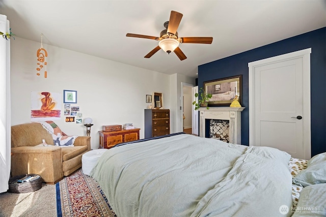 5695 Meadow View Dr, Ferndale, WA 98248 - bedroom with a ceiling fan