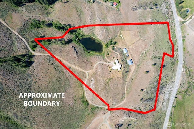 87 Vintin Rd, Carlton, WA 98814 - map / location with property boundaries highlighted