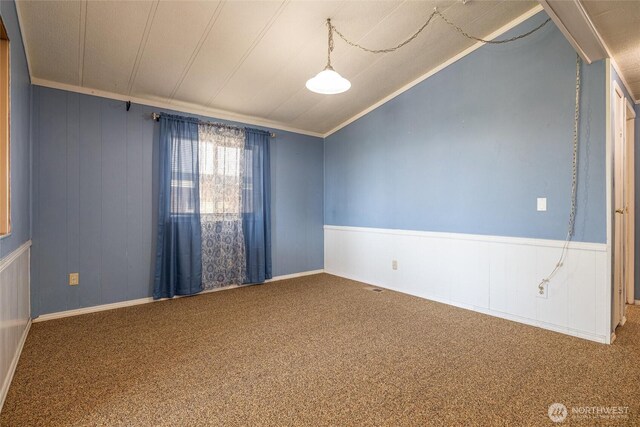 7515 Sunset Dr, Blaine, WA 98230 - empty room with carpet flooring and ornamental molding