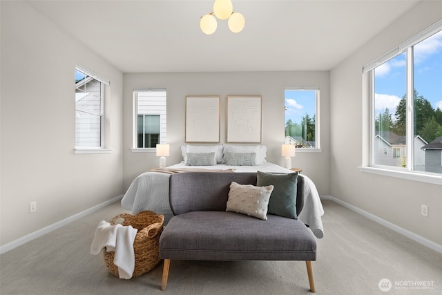 3998 Sawtooth Ct, Gig Harbor, WA 98332 - bedroom with multiple windows, baseboards, and light carpet