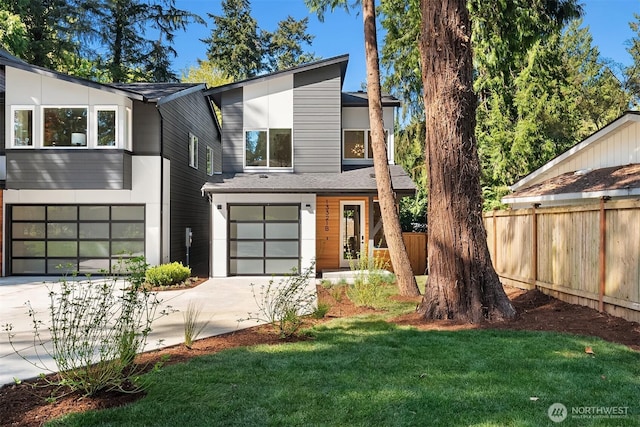 13321 108th Ave NE Unit B, Kirkland, WA 98034 - modern home with an attached garage and concrete driveway