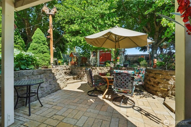 513 SE Highland Park Dr, College Place, WA 99324 - view of patio / terrace with outdoor dining space
