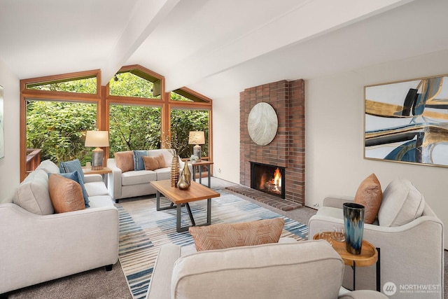 8509 NE 27th Pl, Clyde Hill, WA 98004 - living room with a fireplace and carpet