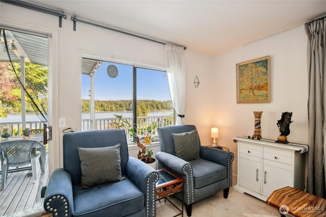 70 E Rustle Way, Grapeview, WA 98546 - living area with healthy amount of natural light and a water view