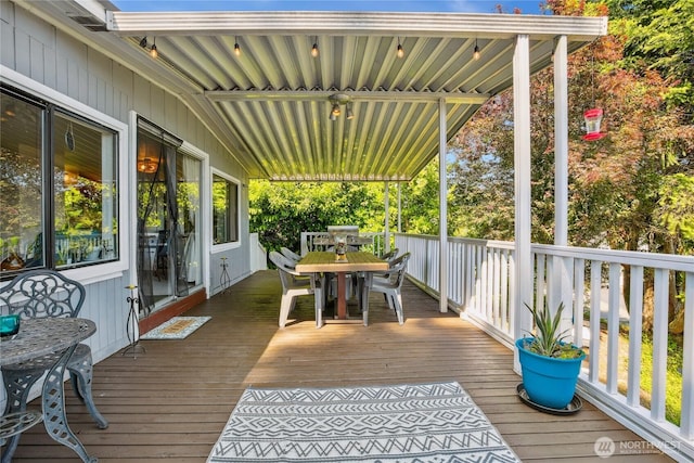 70 E Rustle Way, Grapeview, WA 98546 - deck featuring outdoor dining space