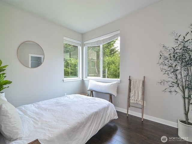 3230 148th St SW Unit C1, Lynnwood, WA 98087 - bedroom featuring wood-type flooring and baseboards