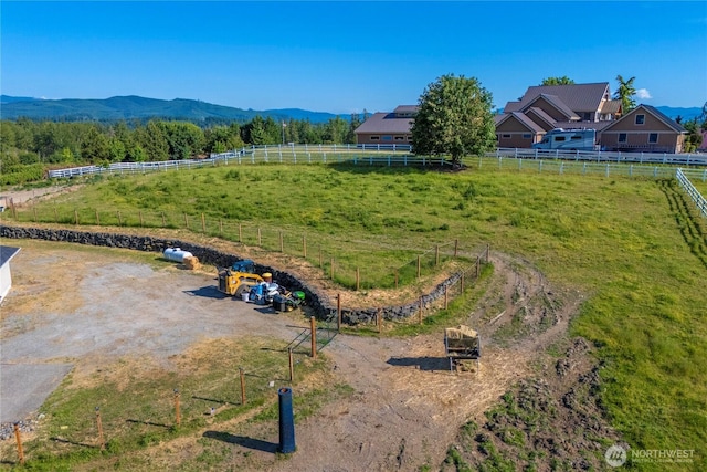 9906 328th St E, Graham, WA 98338 - overview of rural landscape featuring a mountainous background and agricultural land