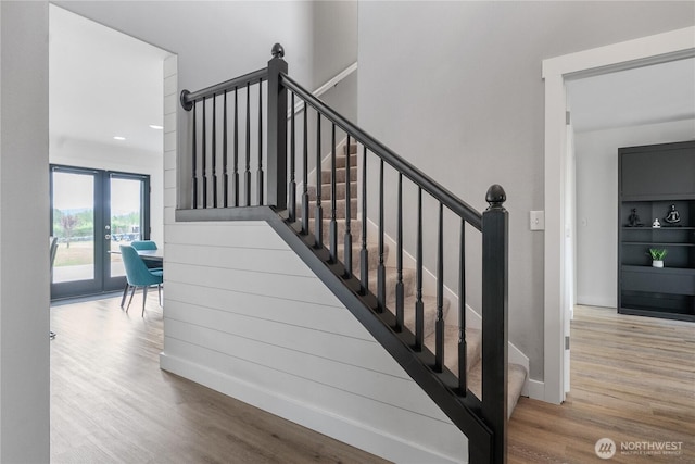 9906 328th St E, Graham, WA 98338 - stairway with wood finished floors and baseboards