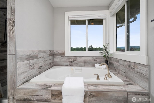 9906 328th St E, Graham, WA 98338 - bathroom with plenty of natural light and a garden tub