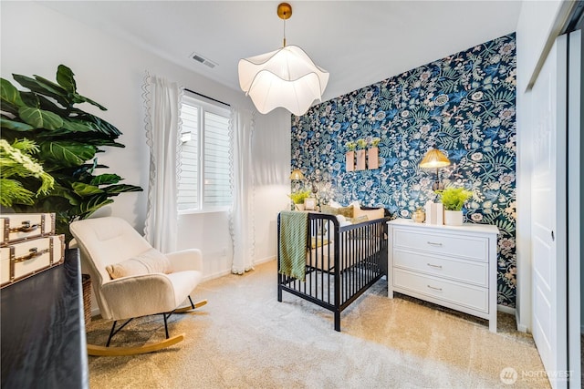 4204 SW Rustler St, Port Orchard, WA 98367 - bedroom featuring wallpapered walls, baseboards, and carpet