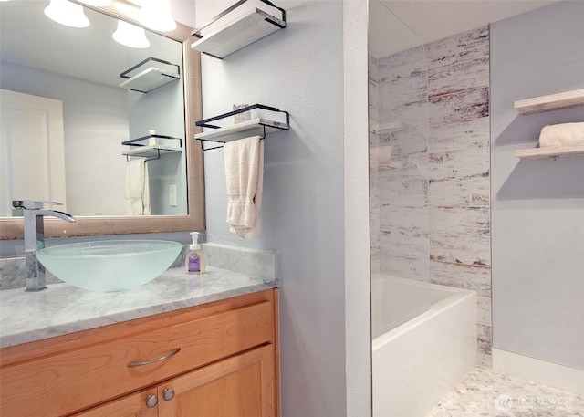 301 W Raye St Unit 105, Seattle, WA 98119 - full bath featuring vanity and shower / bathtub combination