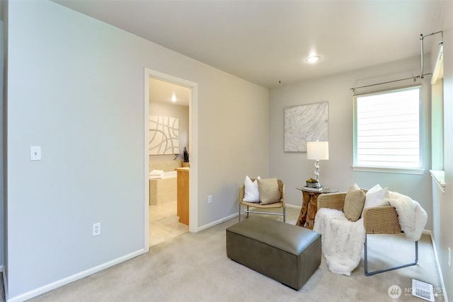 1913 NE 32nd St, Renton, WA 98056 - sitting room featuring carpet and baseboards