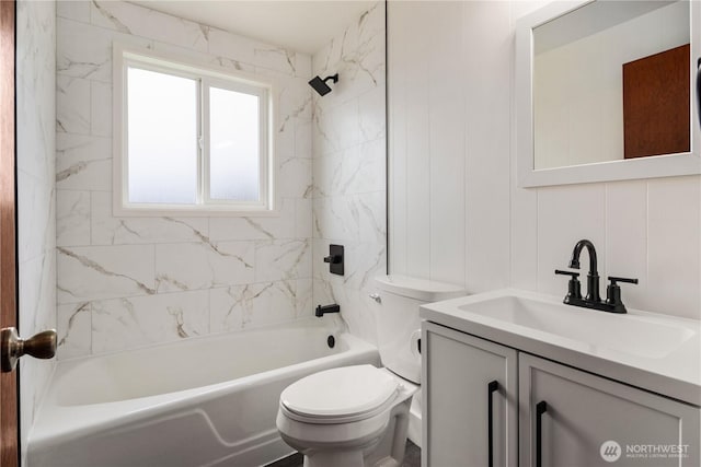 16327 Smokey Point Blvd Unit 1 & 2, Marysville, WA 98271 - full bathroom featuring toilet, vanity, and  shower combination