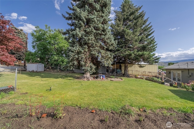 1011 N Dolfay Ln, East Wenatchee, WA 98802 - view of yard with french doors
