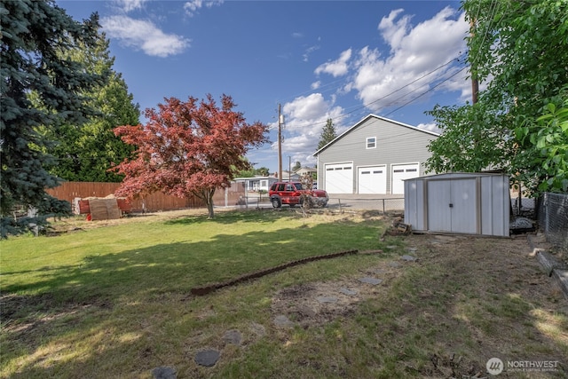 1011 N Dolfay Ln, East Wenatchee, WA 98802 - view of yard featuring a detached garage
