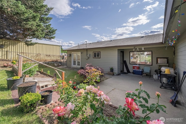 1011 N Dolfay Ln, East Wenatchee, WA 98802 - rear view of house featuring a patio and french doors