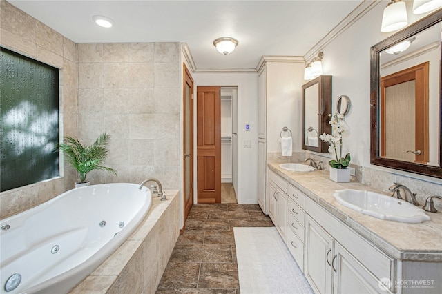 2942 222nd Pl SE, Sammamish, WA 98075 - bathroom with double vanity and a jetted tub